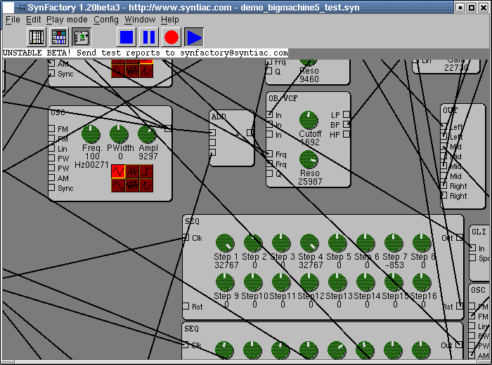 SYNFACTORY SCREEN SHOT 4